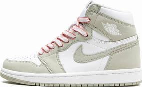 Nike Women's Air Jordan 1 High OG WMNS Seafoam, Seafoam/Healing Orange/White, 7W