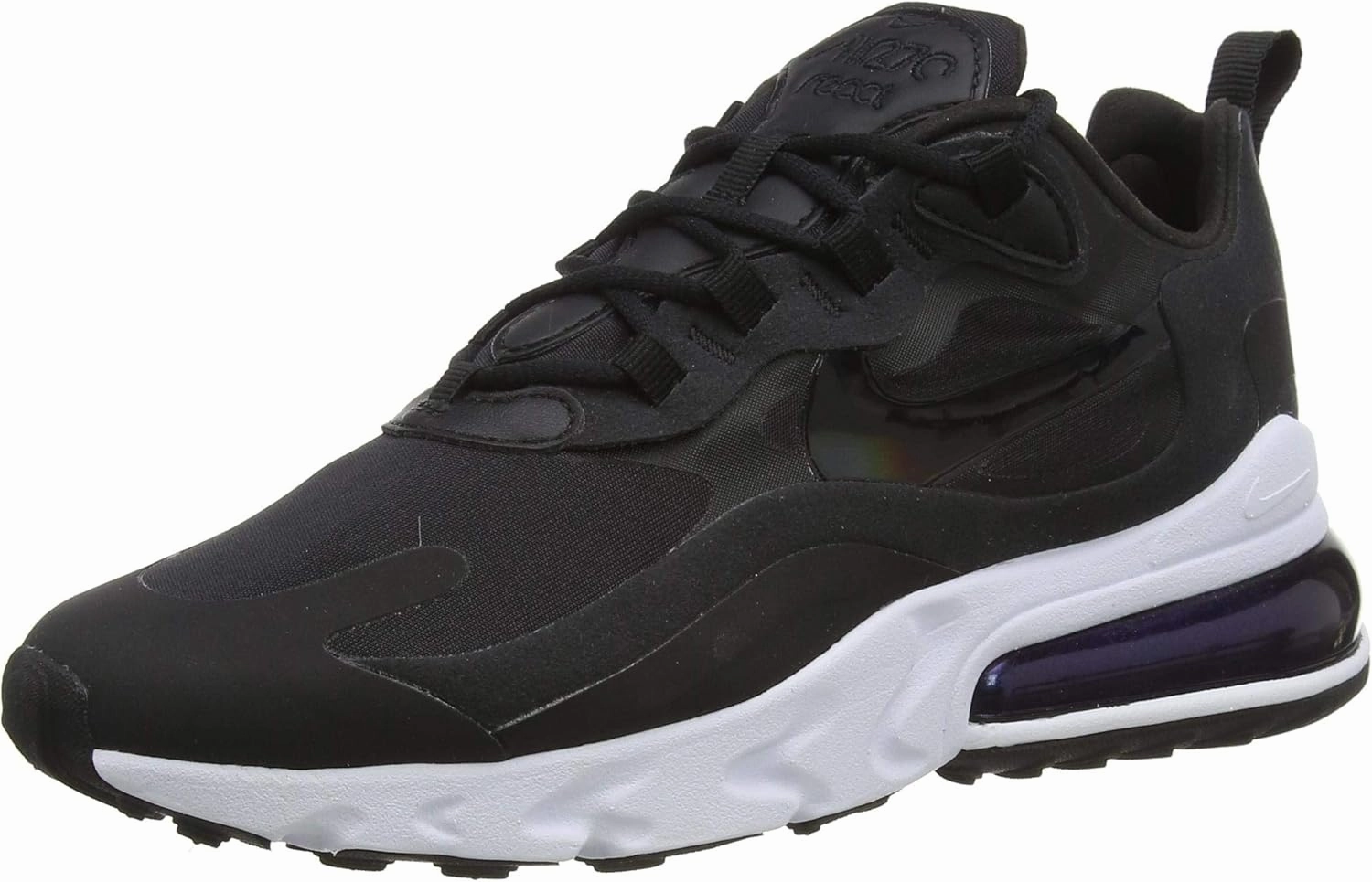 NIKE Women's Race Running Shoe, Black Black White, 5.5