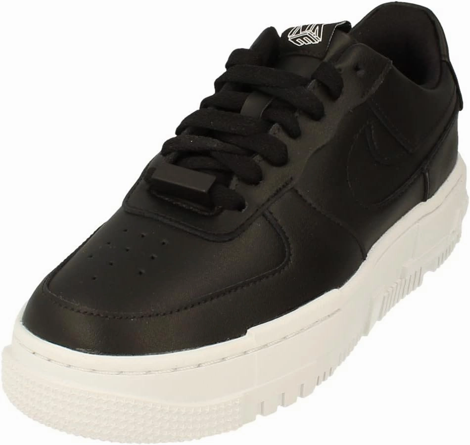 Nike Womens AF1 Air Force 1 Pixel Trainers CK6649 Sneakers Shoes (UK 3 US 5.5 EU 36, Black White Black 001)
