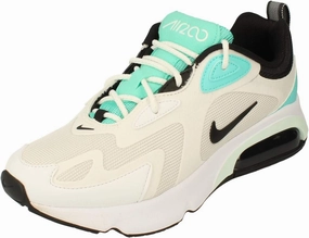 Nike Womens Air Max 200 Performance Sport Running Shoes White 7 Medium (B,M)