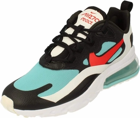Nike Womens Air Max 270 React Running Trainers DA4288 Sneakers Shoes (UK 6 US 8.5 EU 40, Black Chile red Bleached Aqua 001)