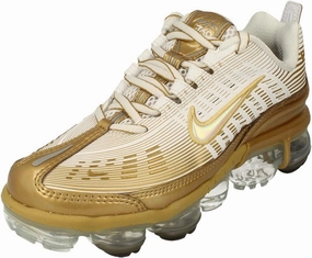 Nike Womens Air Vapormax 360 Running Trainers CK9670 Sneakers Shoes (UK 2.5 US 5 EU 35.5, White Metallic Gold Black 101)