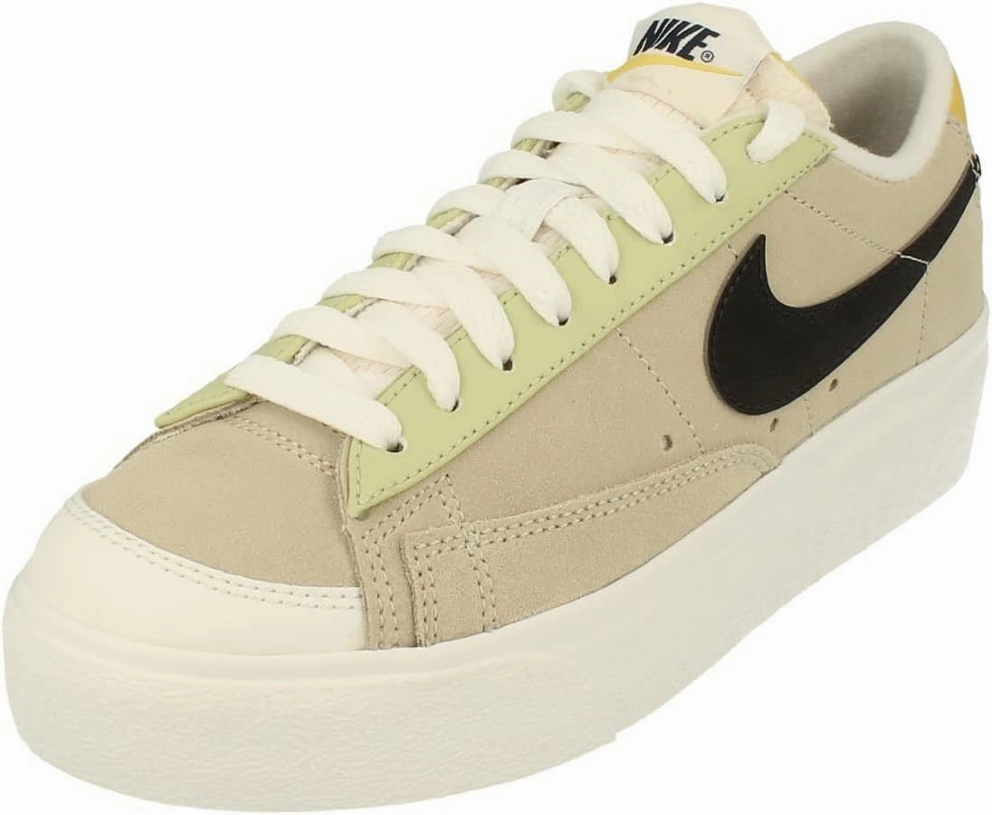 Nike Womens Blazer Platform Trainers DQ0884 Sneakers Shoes (UK 8 US 10.5 EU 42.5, Light Stone Off Noir 100)