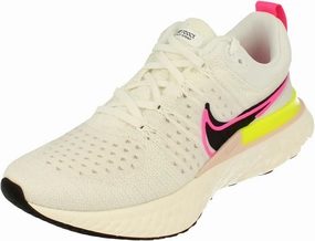 Nike Womens React Infinity Run FK 2 Running Trainers DJ5396 Sneakers Shoes (UK 5 US 7.5 EU 38.5, White Black sail Pink Blast 100)