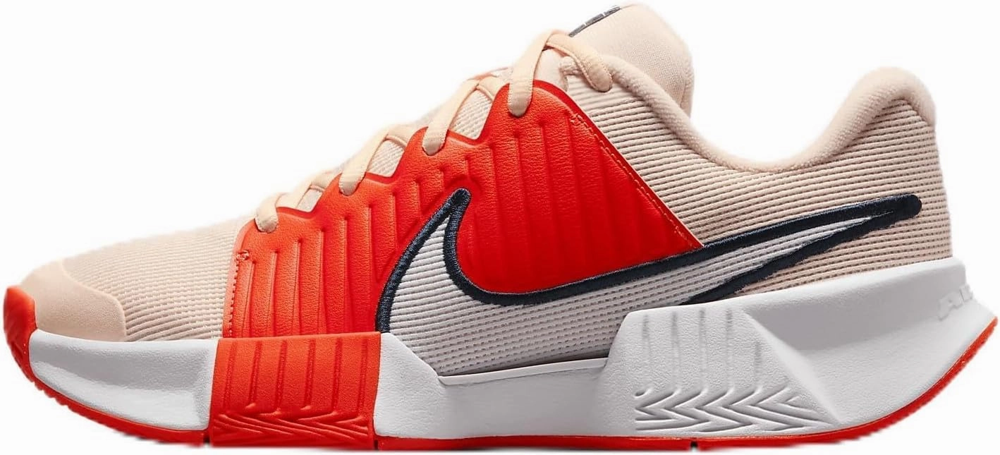 Nike Zoom Challenge Women's Pickleball Shoes (FQ4155-801, Crimson Tint/Total Crimson/White) Size 9
