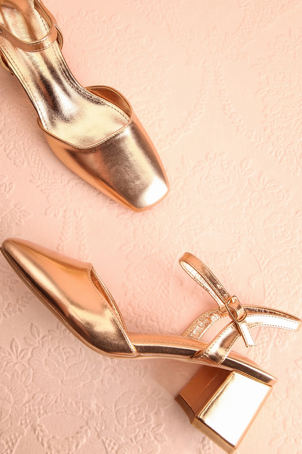 Nycole Rose Gold | High-Heels w/ Ankle Strap