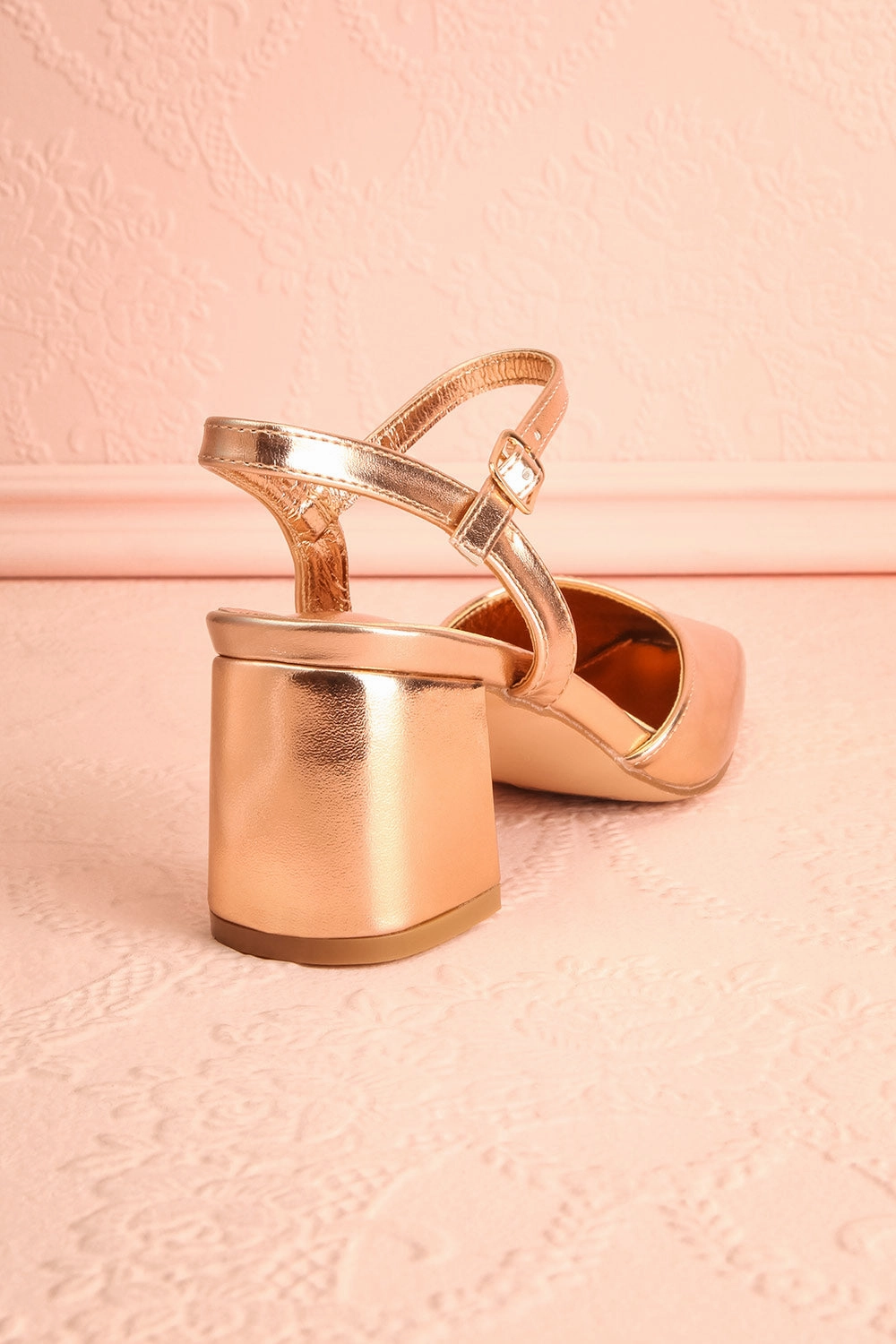 Nycole Rose Gold | High-Heels w/ Ankle Strap