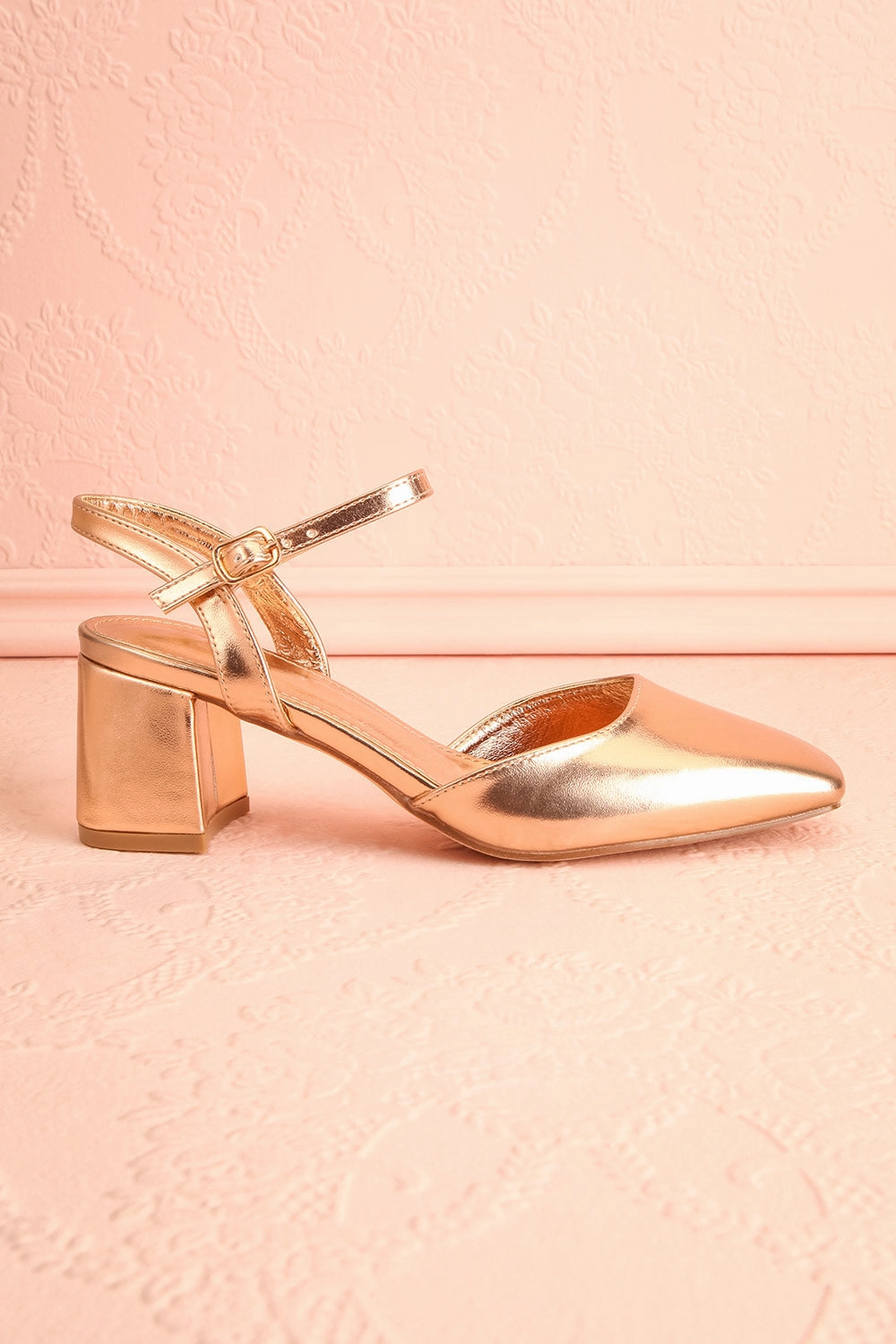Nycole Rose Gold | High-Heels w/ Ankle Strap