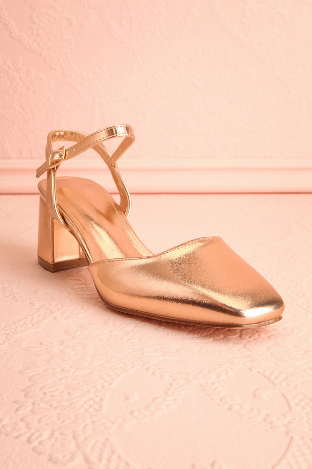 Nycole Rose Gold | High-Heels w/ Ankle Strap