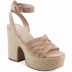 Oaten Womens Suede Ankle Strap Block Heel