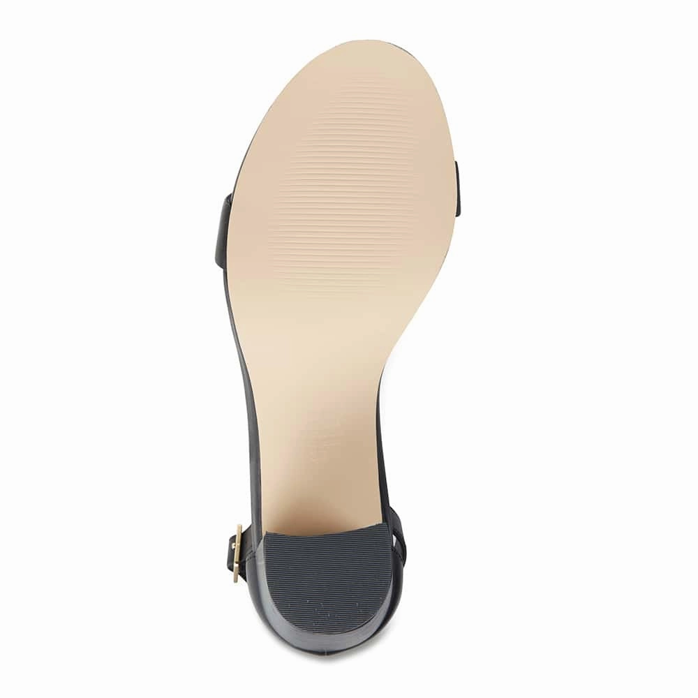 Odyssey Heel in Black Leather