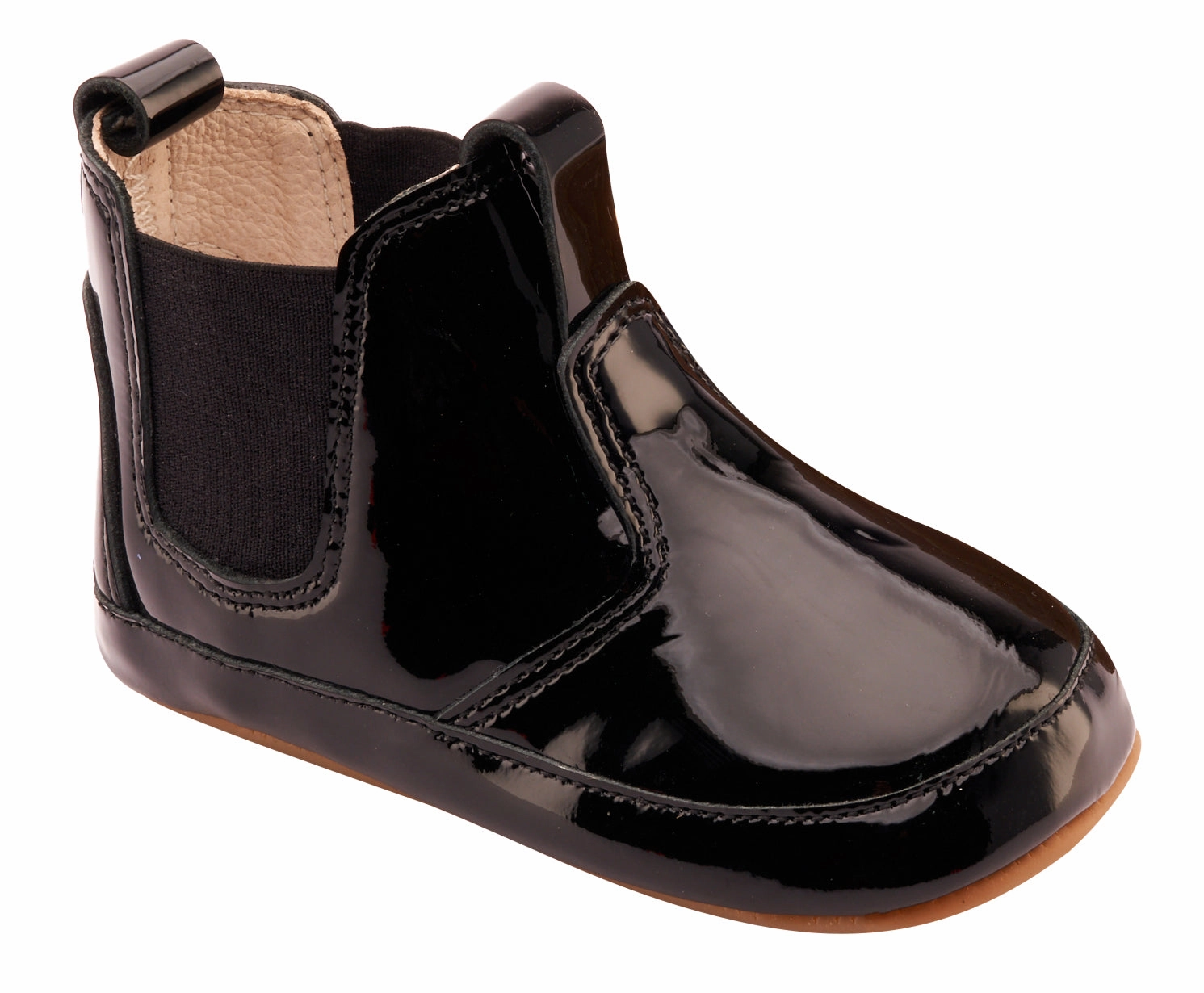 Old Soles Boy's & Girl's 188R Bambini Local Boots/Dress Shoes - Black Patent / Black