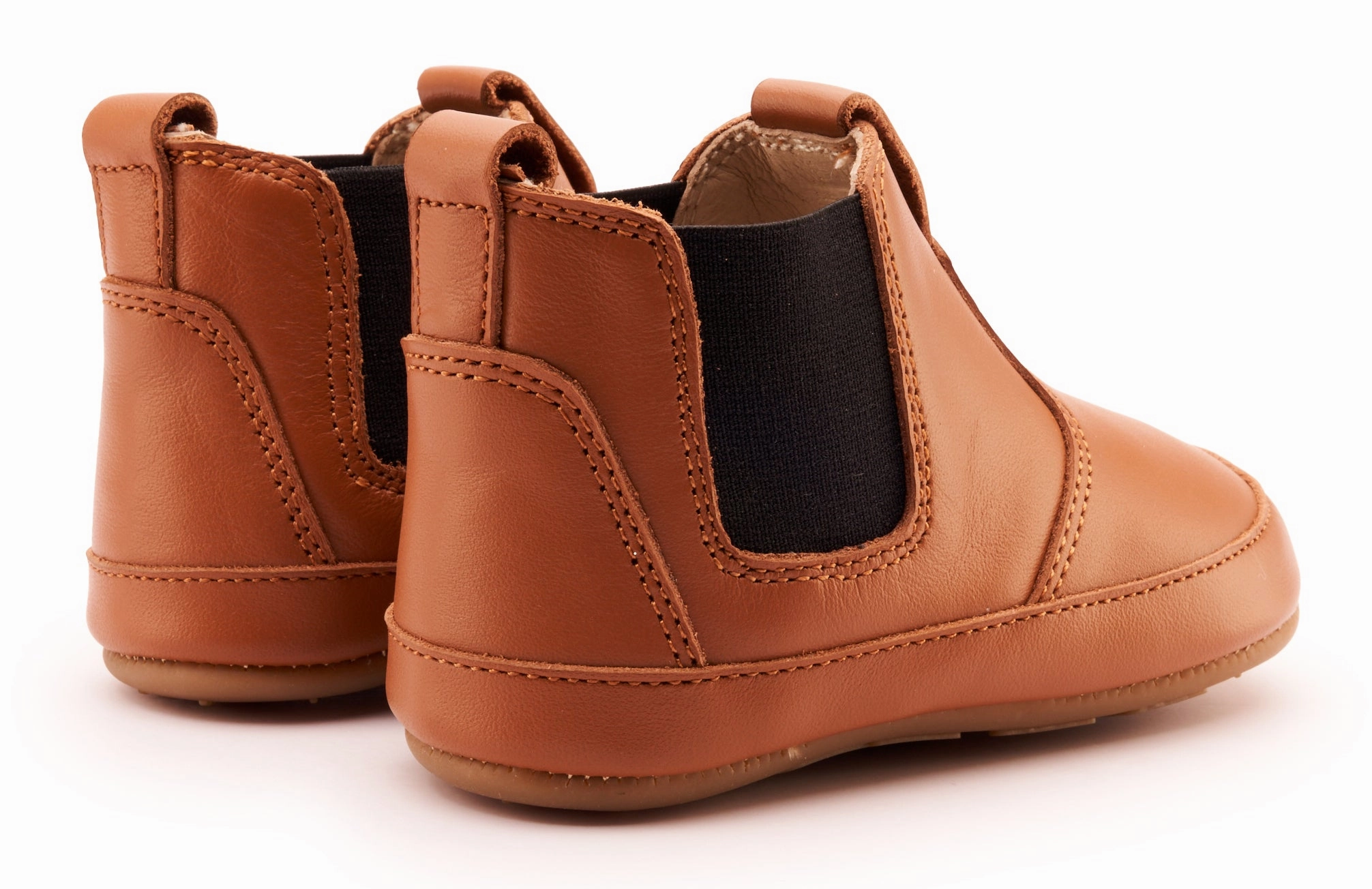Old Soles Boy's & Girl's 188R Bambini Local Boots/Dress Shoes - Tan / Black