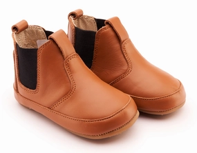 Old Soles Boy's & Girl's 188R Bambini Local Boots/Dress Shoes - Tan / Black