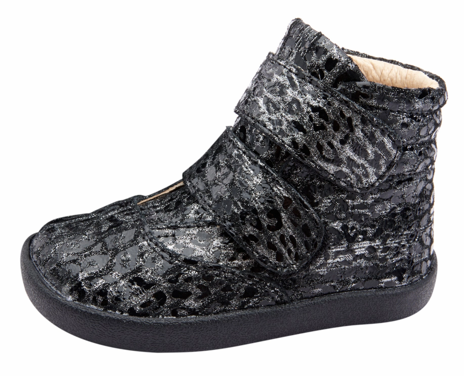 Old Soles Girl's & Boy's 5071 The Core Ankle Boot Sneaker - Pearlised Leopard