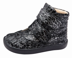 Old Soles Girl's & Boy's 5071 The Core Ankle Boot Sneaker - Pearlised Leopard