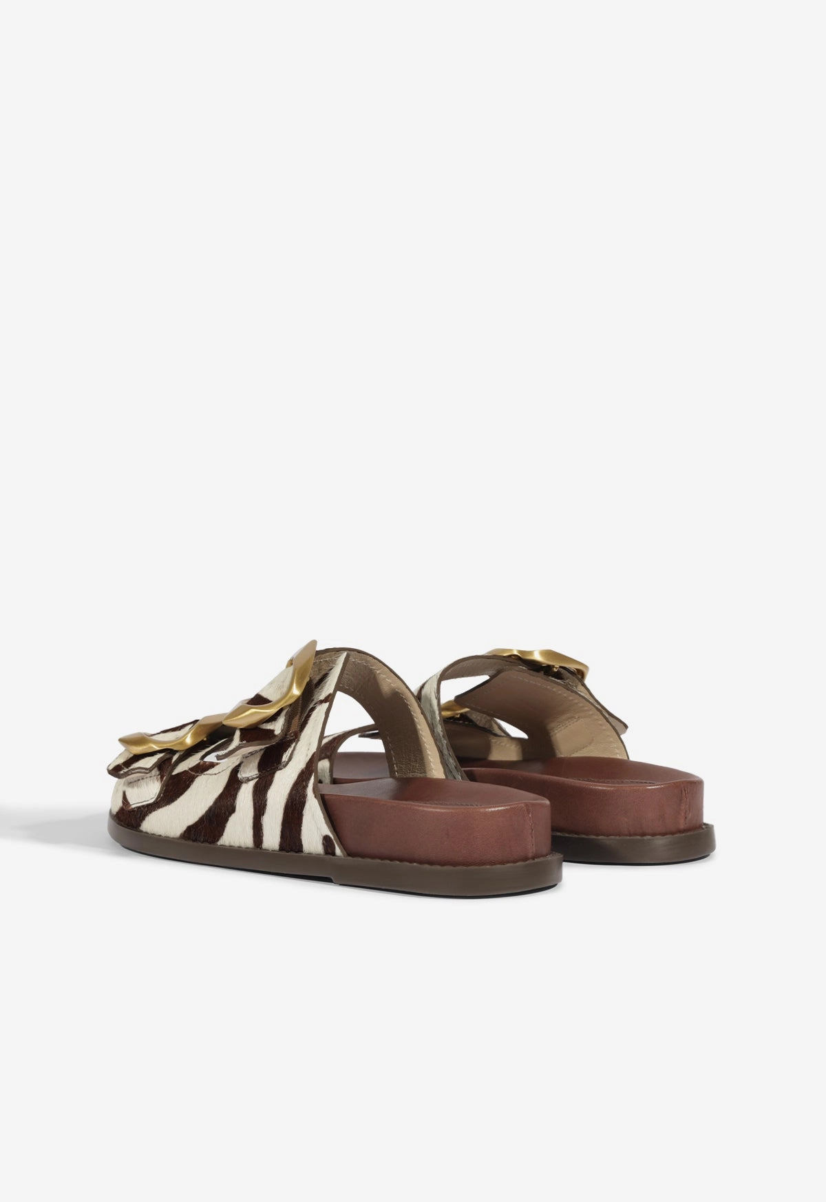 Olga Animal Print Leather Sporty Sandal
