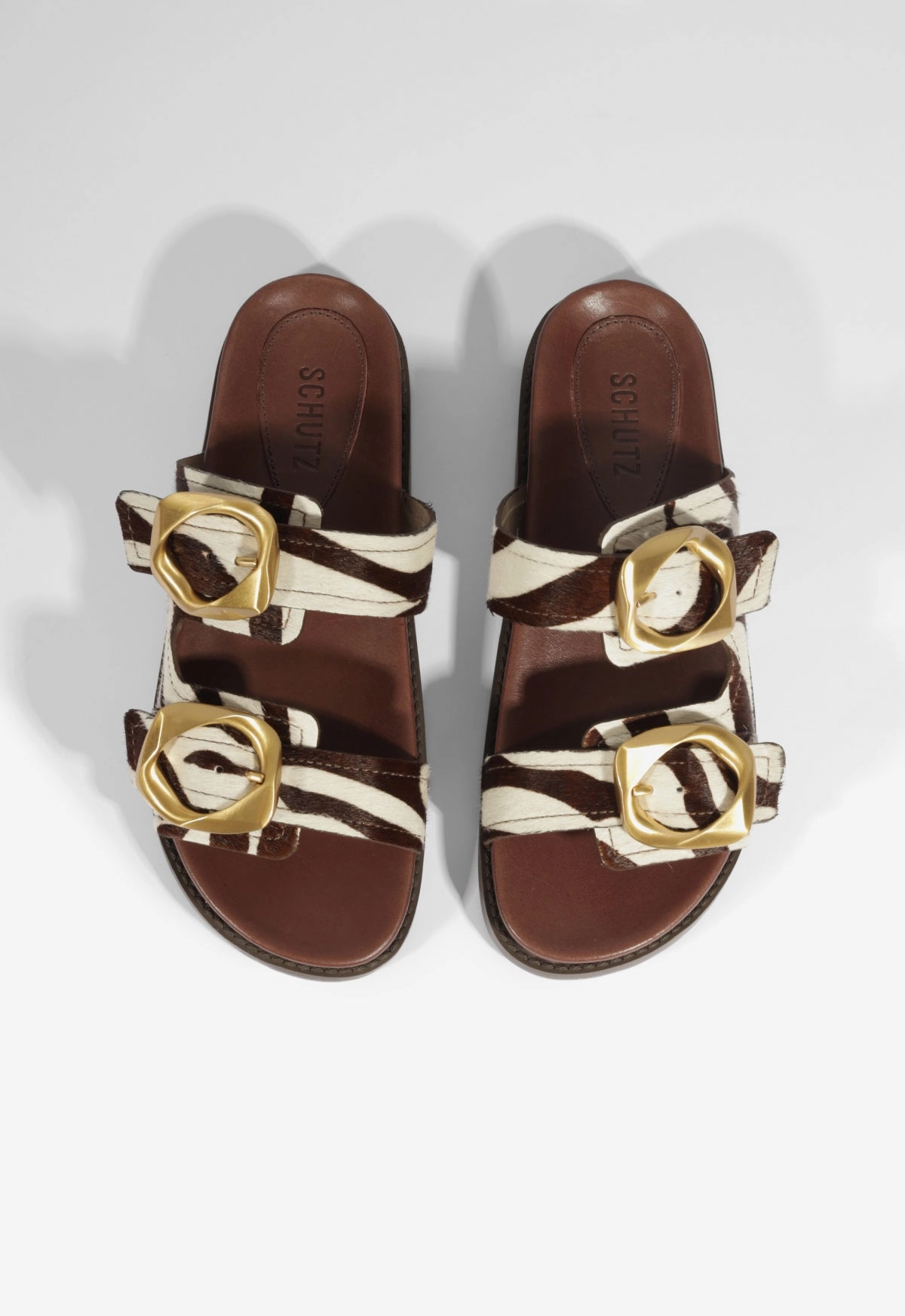 Olga Animal Print Leather Sporty Sandal