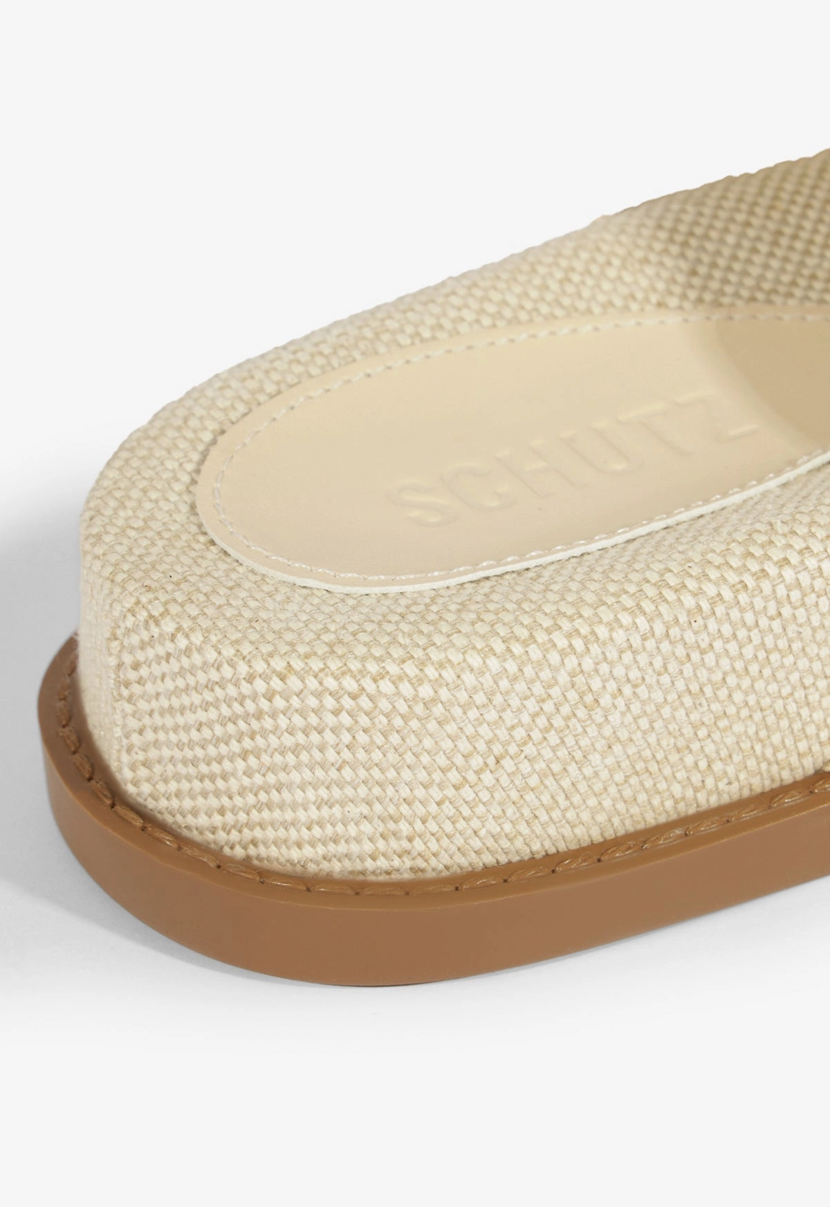 Olga Beige Linen Sporty Sandal
