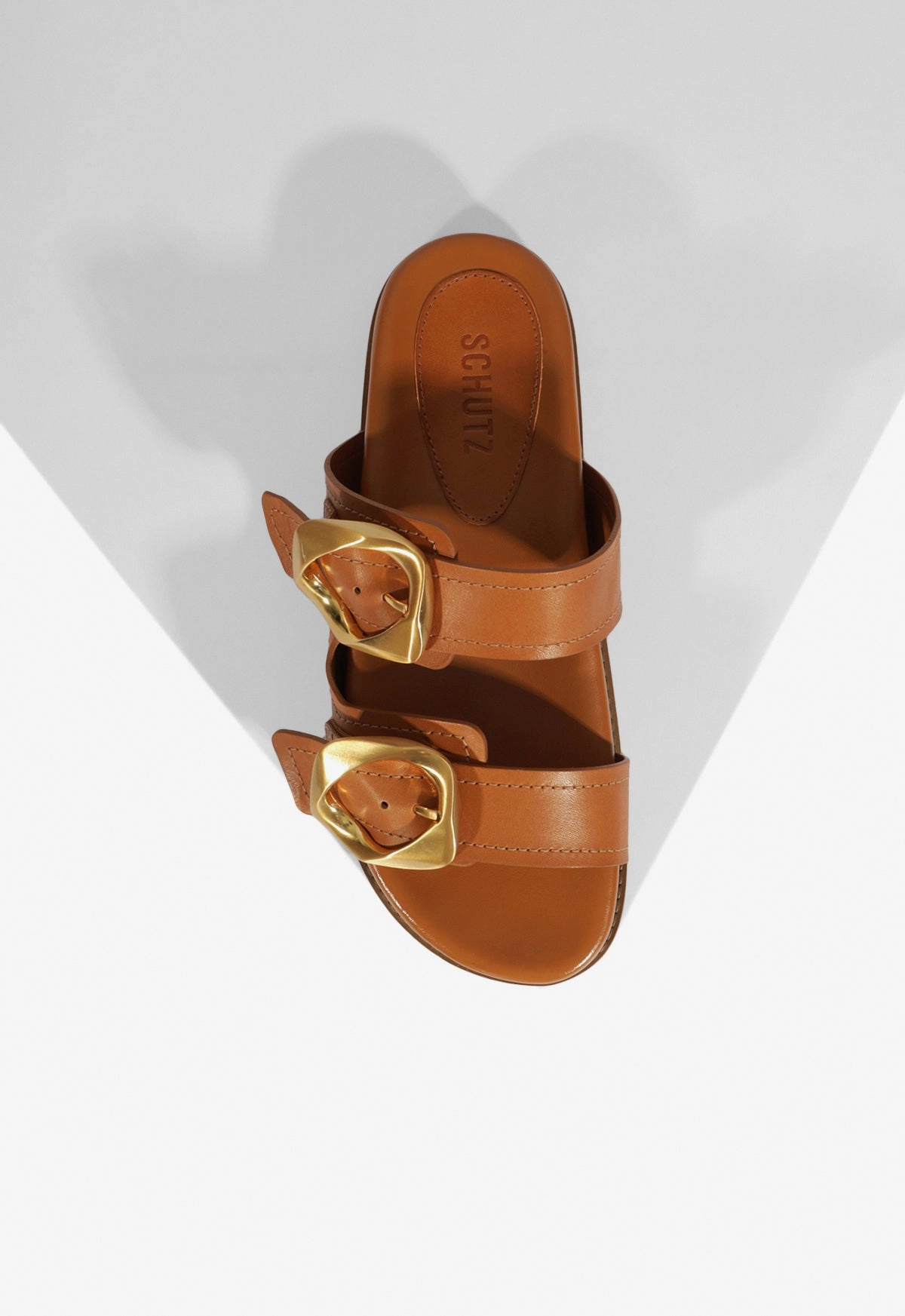 Olga Brown Leather Sporty Sandal