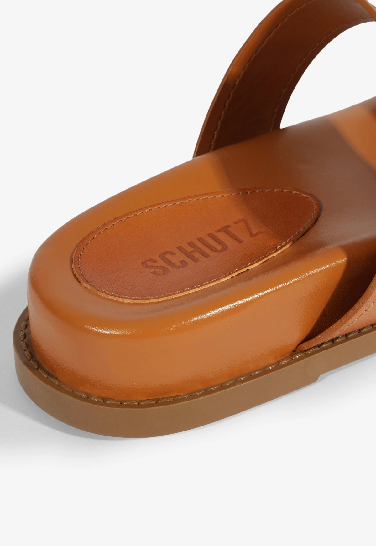 Olga Brown Leather Sporty Sandal