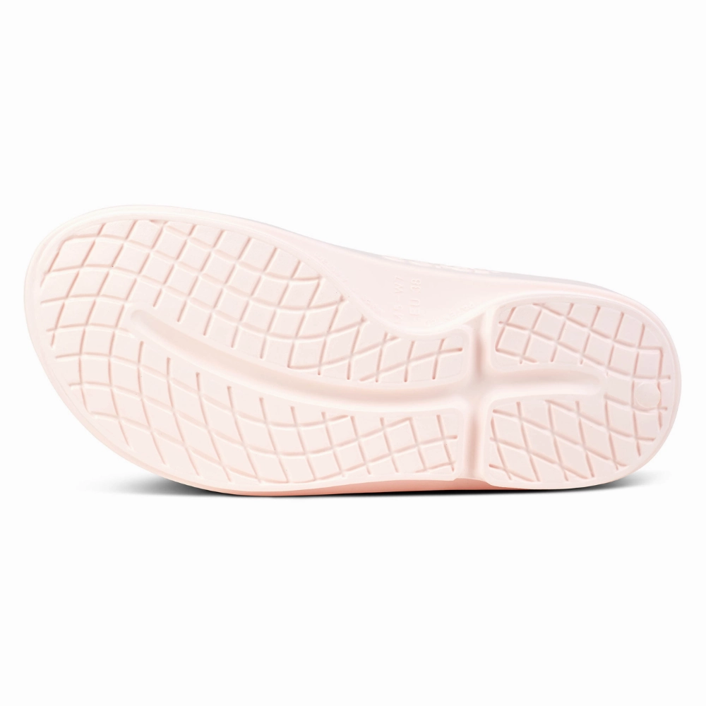 OOFOS OOahh Slide Blush Sandal (Unisex)