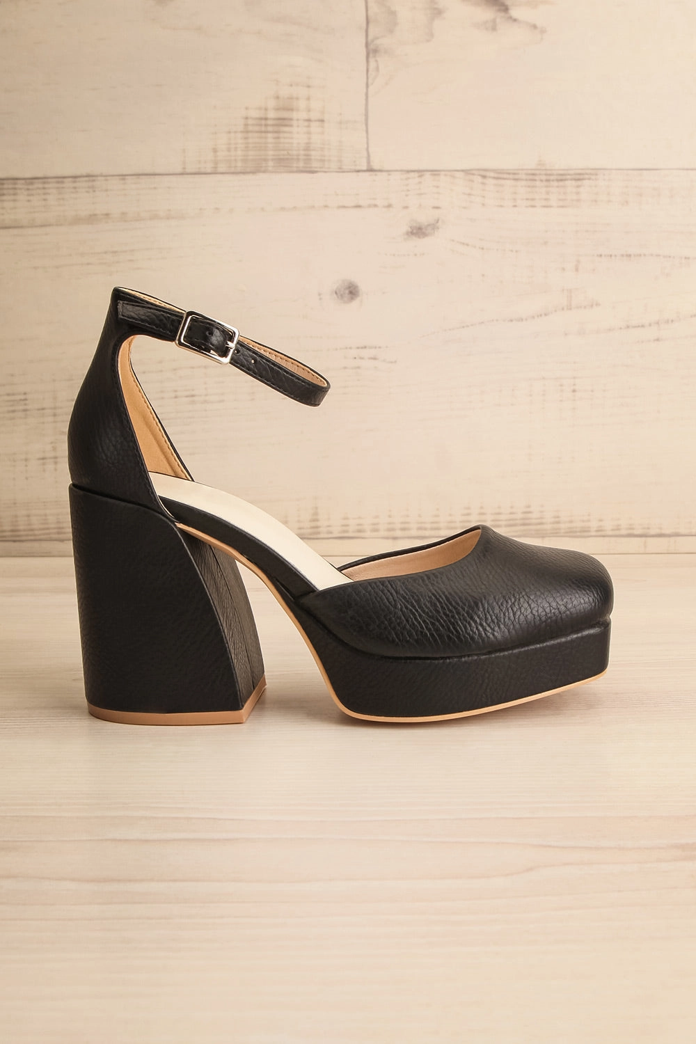 Oslaux Black | High-Heeled Platform Shoes