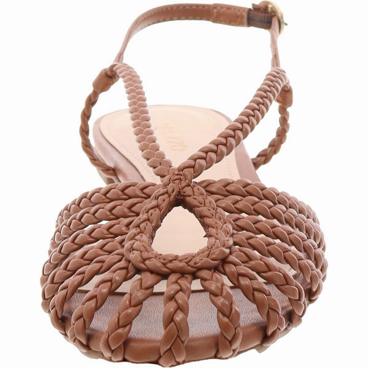 Paola Womens Braided Caged Slingback Sandals
