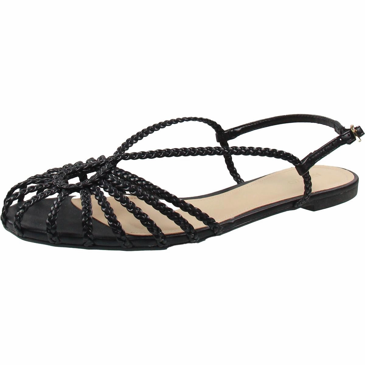 Paola Womens Braided Caged Slingback Sandals