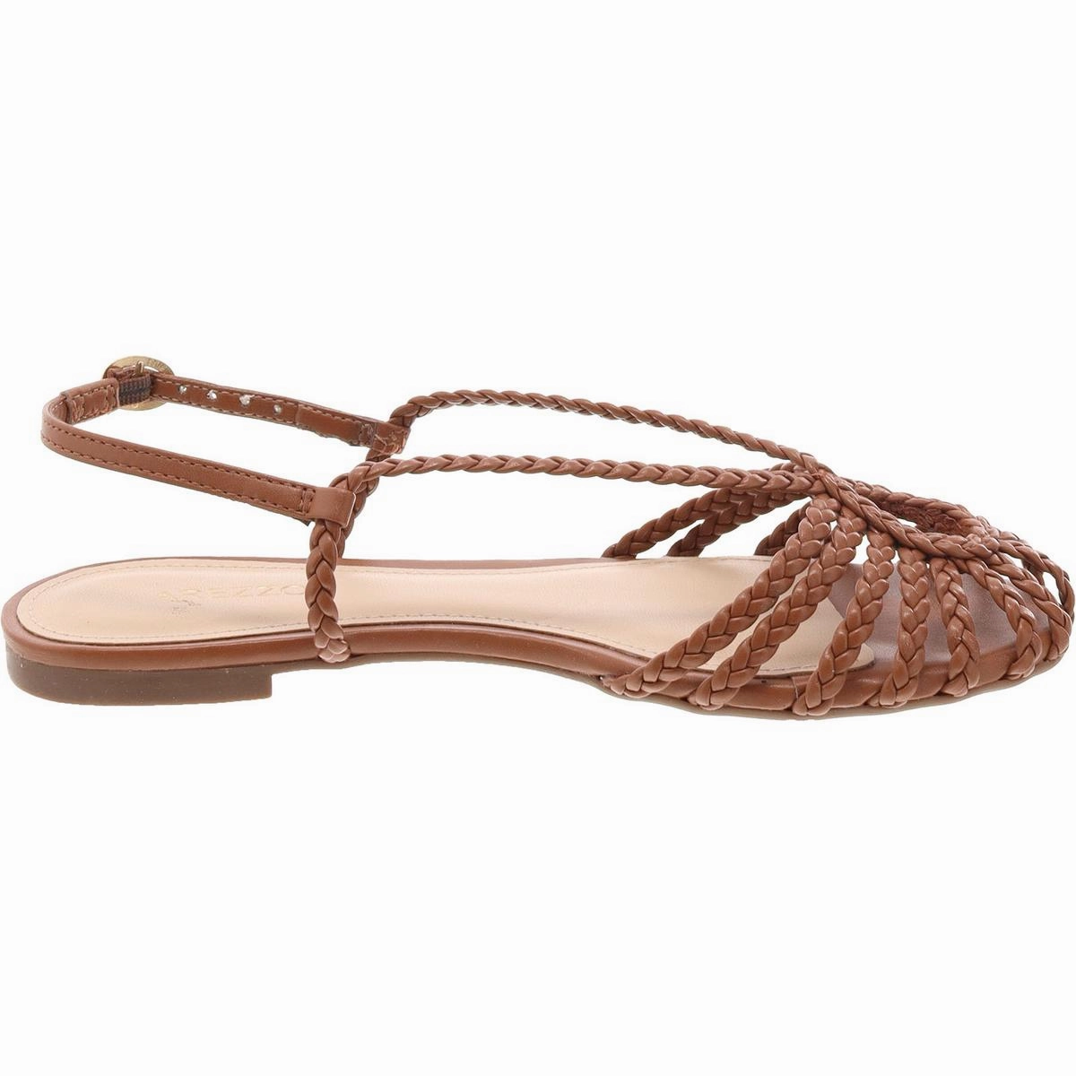 Paola Womens Braided Caged Slingback Sandals