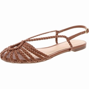 Paola Womens Braided Caged Slingback Sandals
