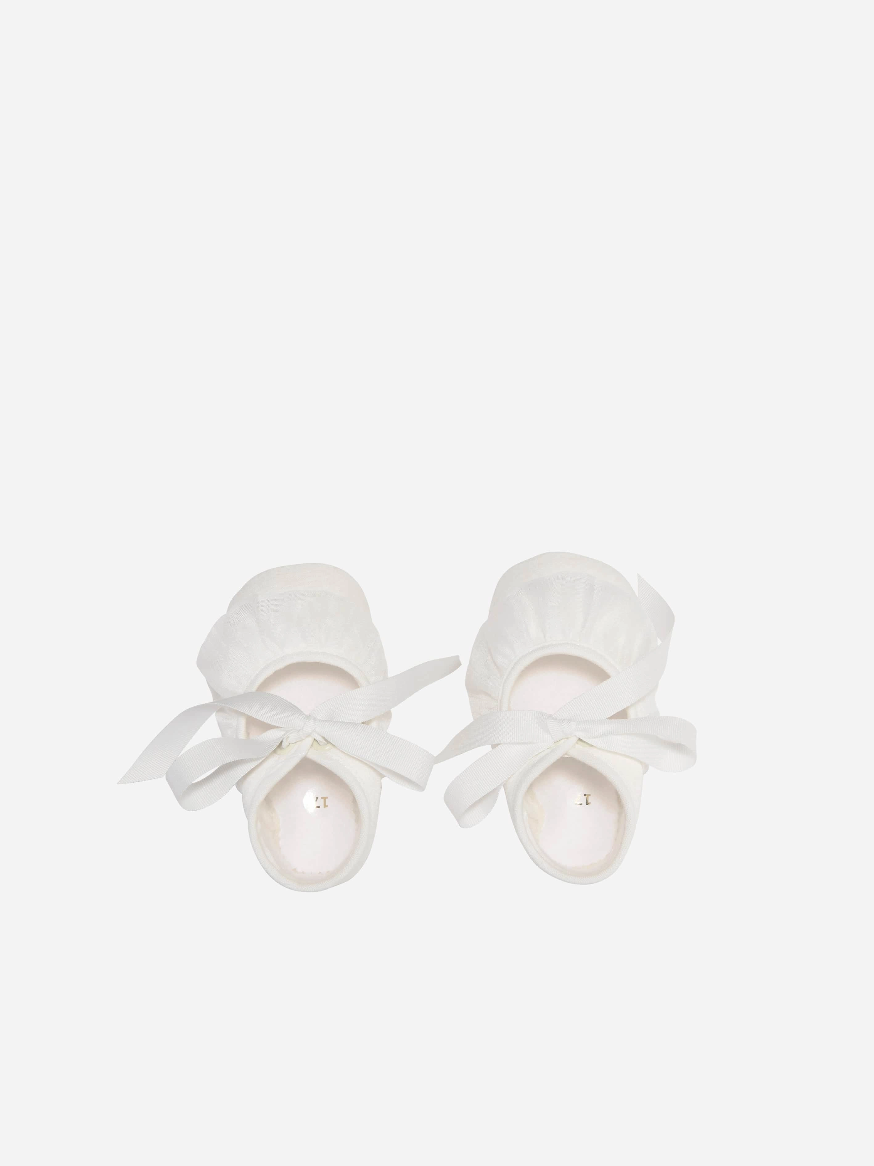 Paz Rodriguez Baby Girls Pre-Walker Shoes in Ivory