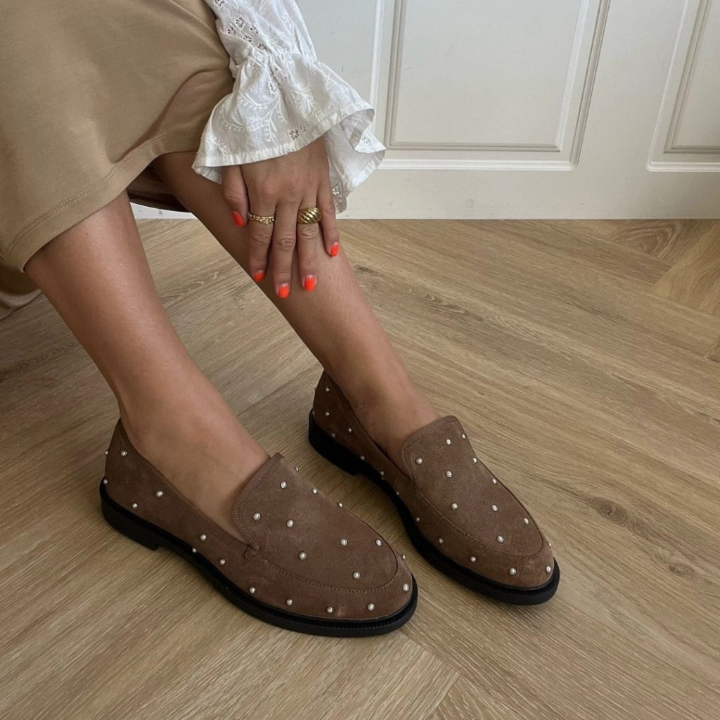 PEARL LOVERS SUEDE - CAPPUCCINO