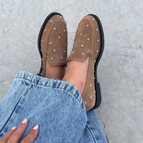 PEARL LOVERS SUEDE - CAPPUCCINO