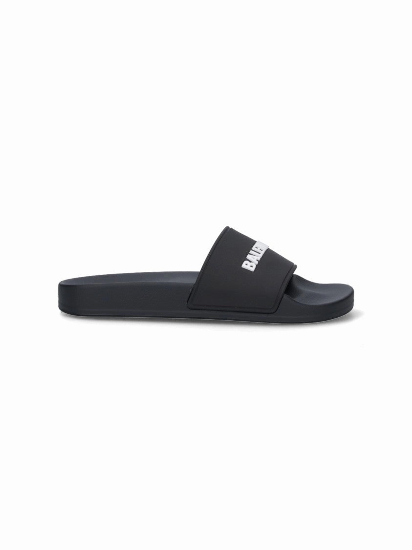 Pool Side" Slide Sandals  Black