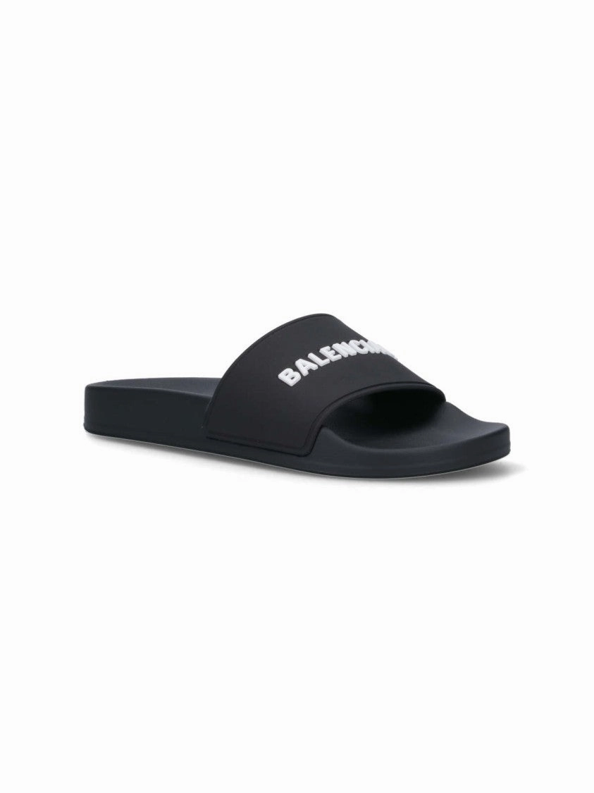 Pool Side" Slide Sandals  Black