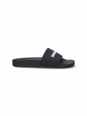 Pool Side" Slide Sandals  Black