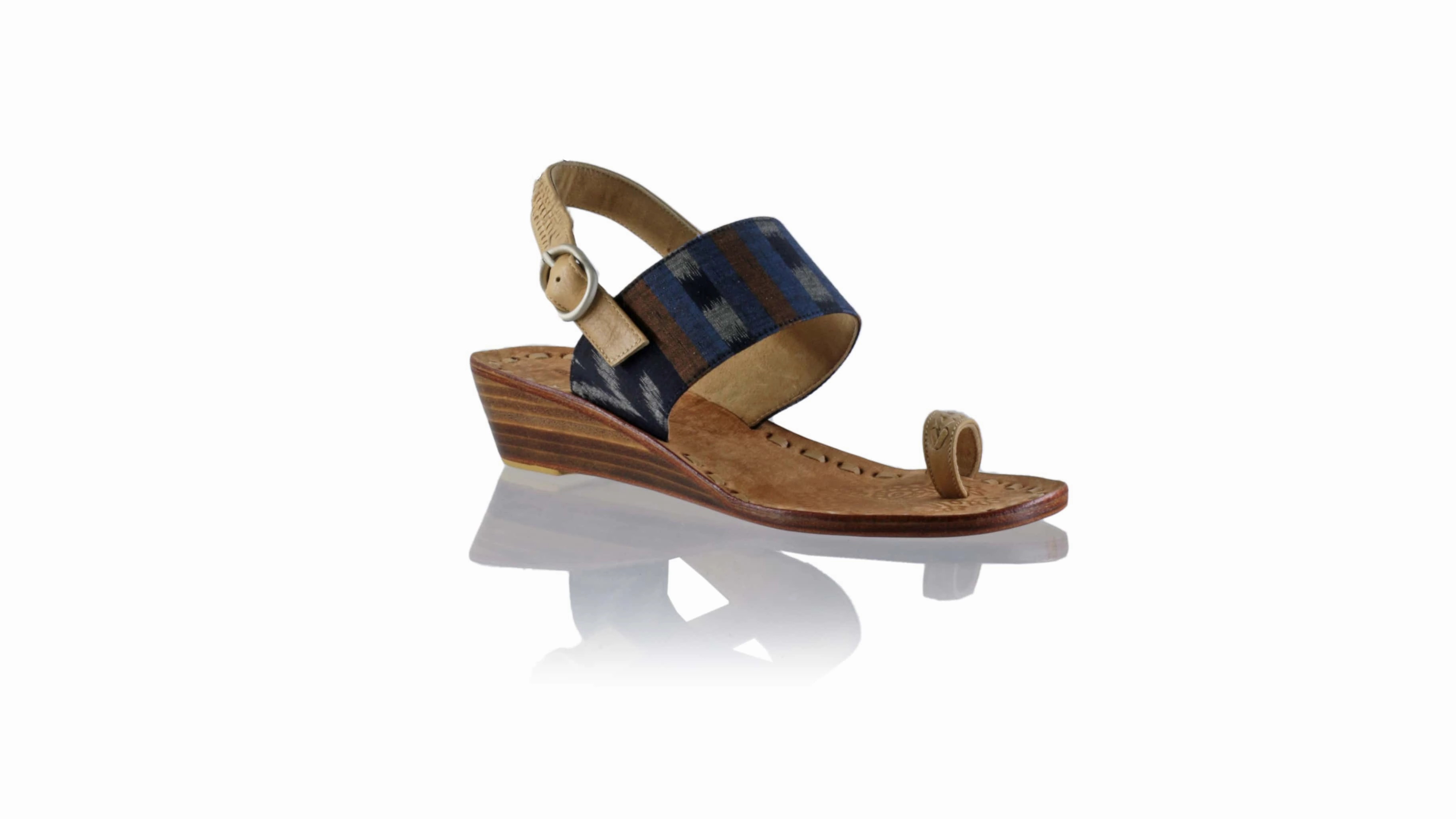 Prana 35mm Wedge - Nude & Black V Endek