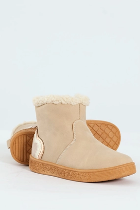 Pre-Girls Applique Boot - Camel