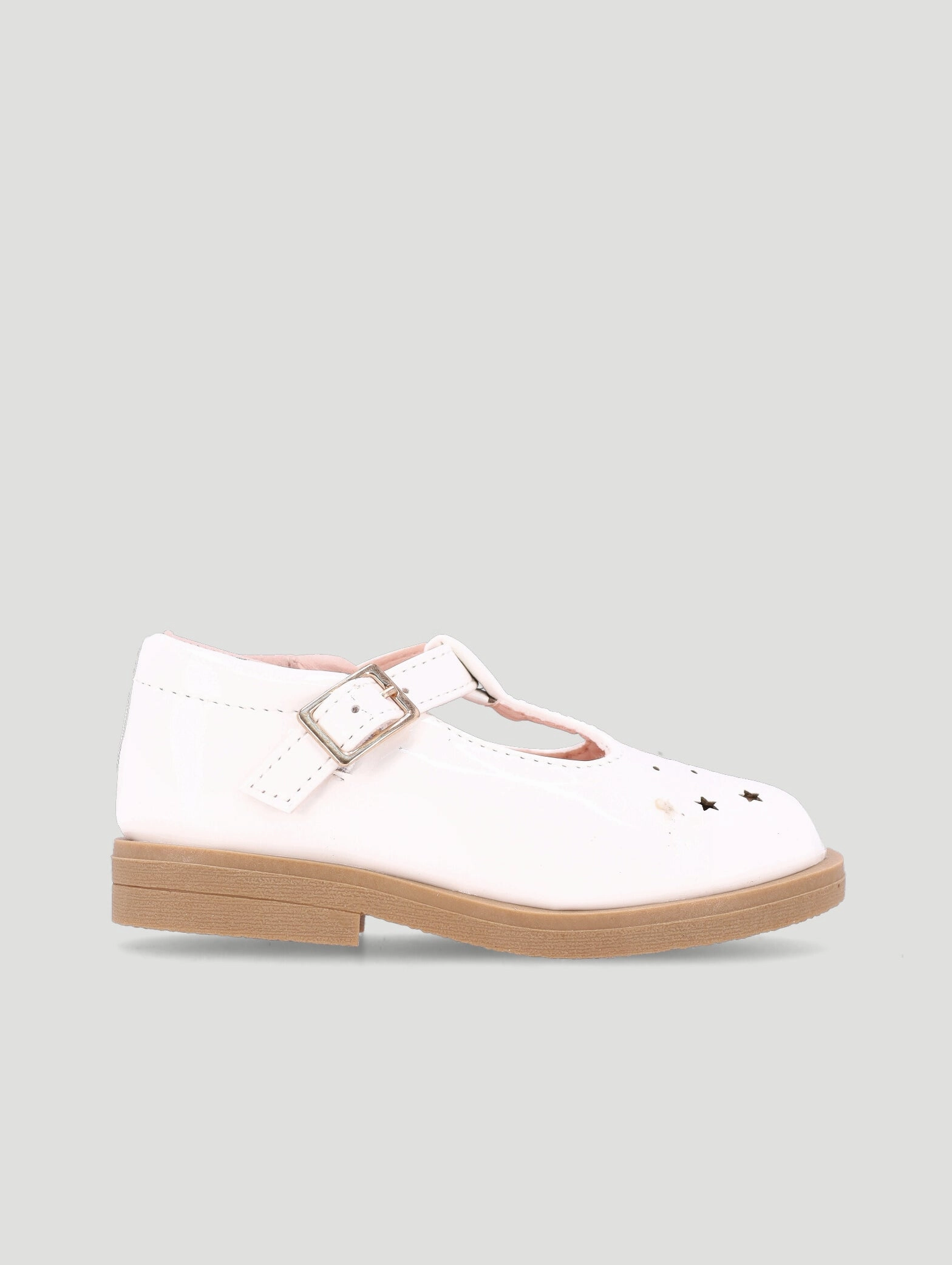 Pre-Girls Patent Comfort Shoe - White