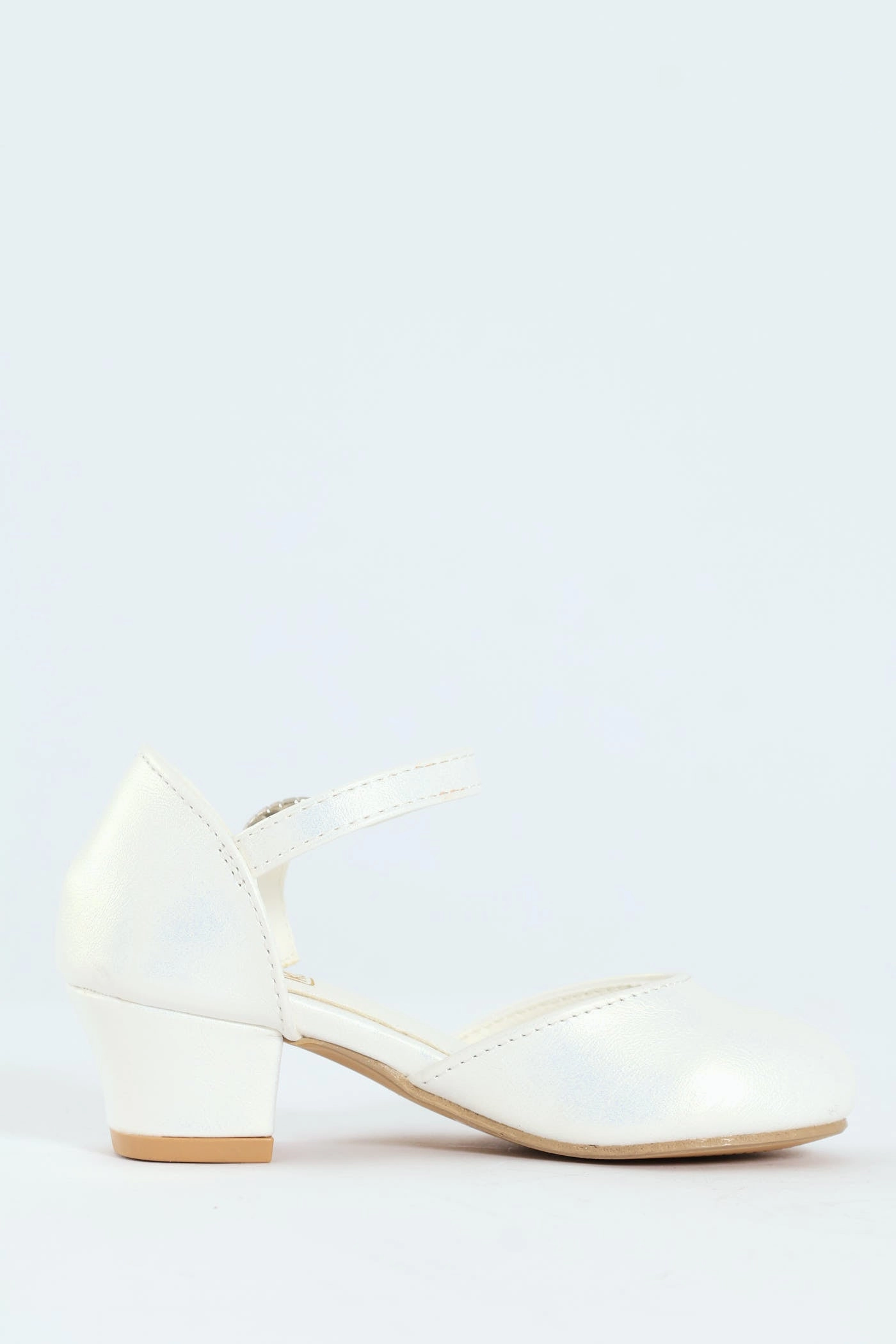 Pre-Girls Pearly Occasion Heel - White