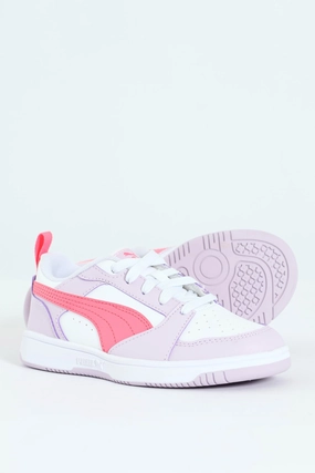 Pre-Girls Puma Rebound V6 Low Sneaker - Lilac