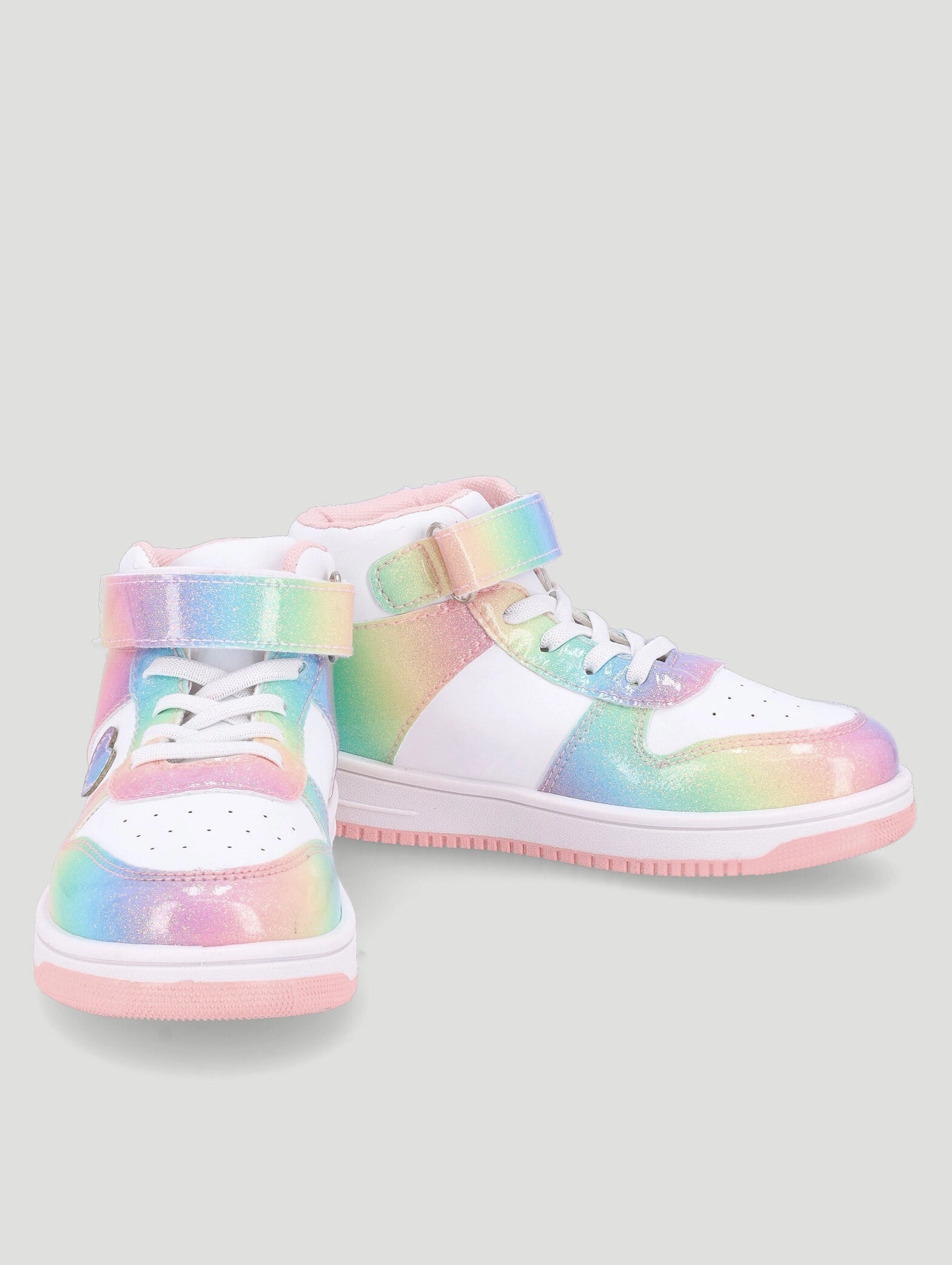 Pre-Girls Rainbow Glitter High-Top Sneaker