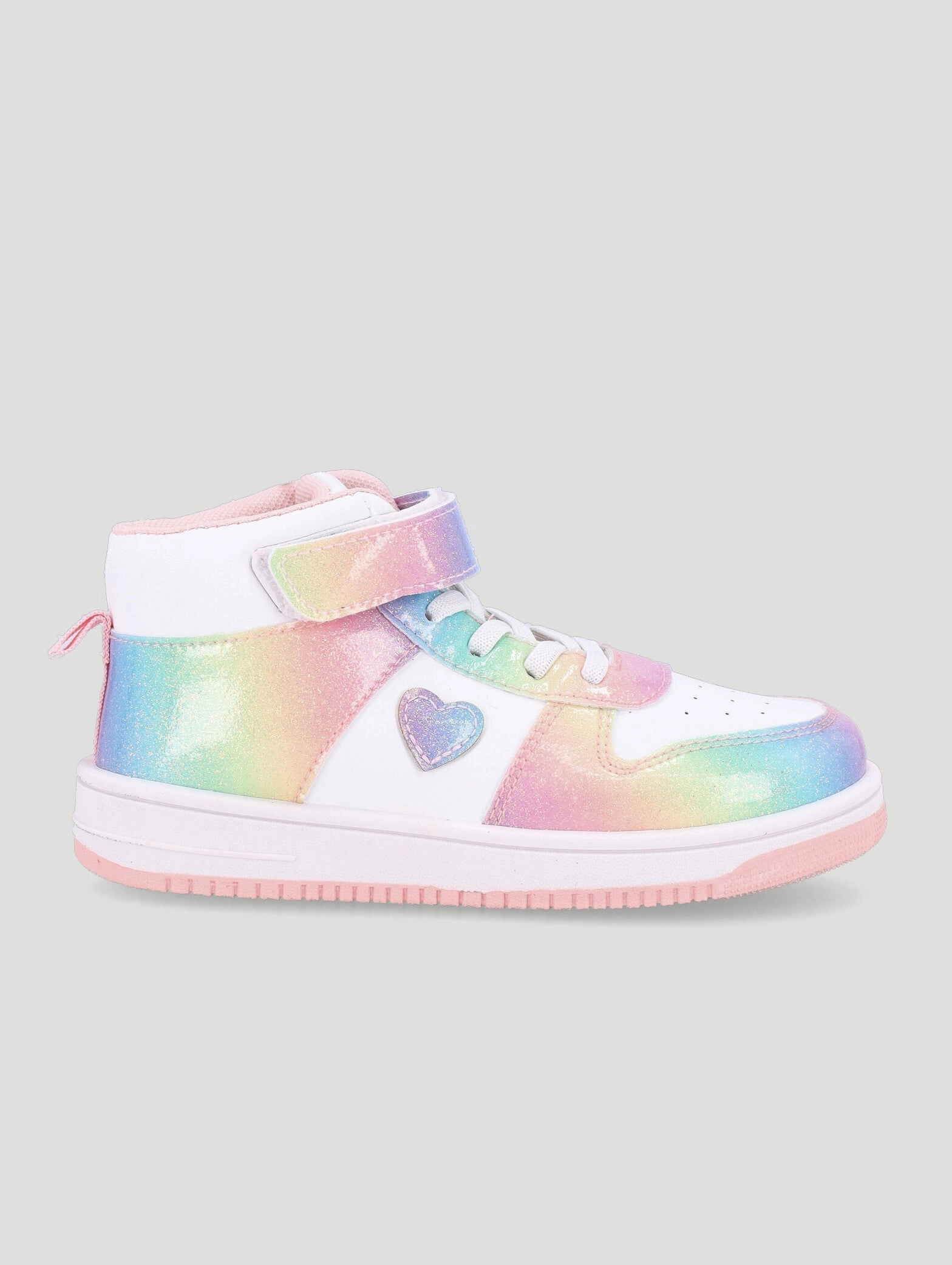 Pre-Girls Rainbow Glitter High-Top Sneaker