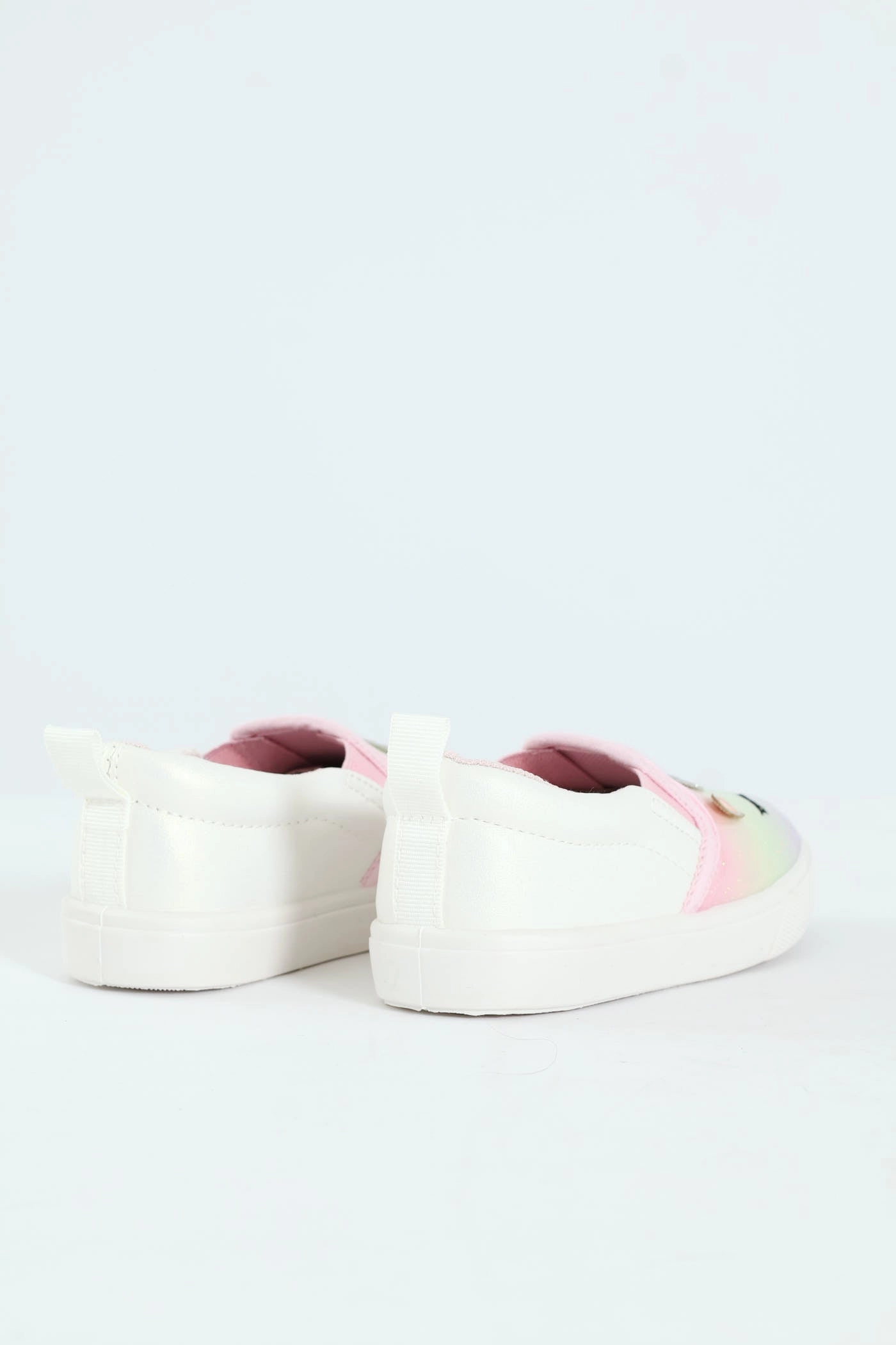 Pre-Girls Rainbow Glitter Slip On Sneaker