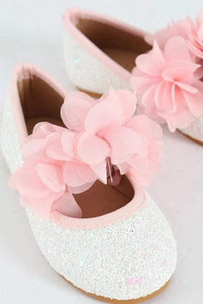 Pre-Girls Rainbow Glitter Uni Pump
