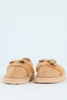 Pre-Girls Slingback Slipper - Stone