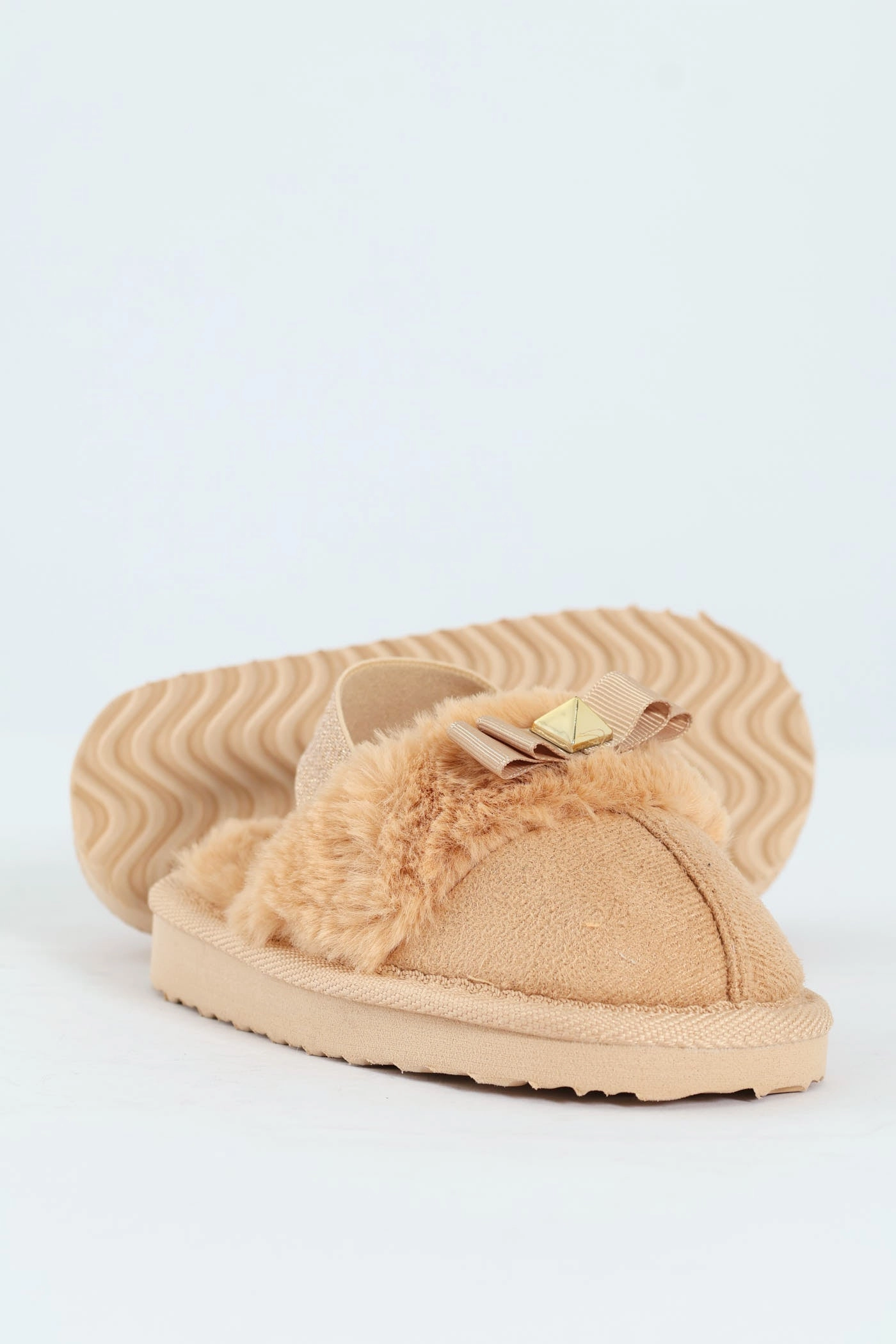 Pre-Girls Slingback Slipper - Stone