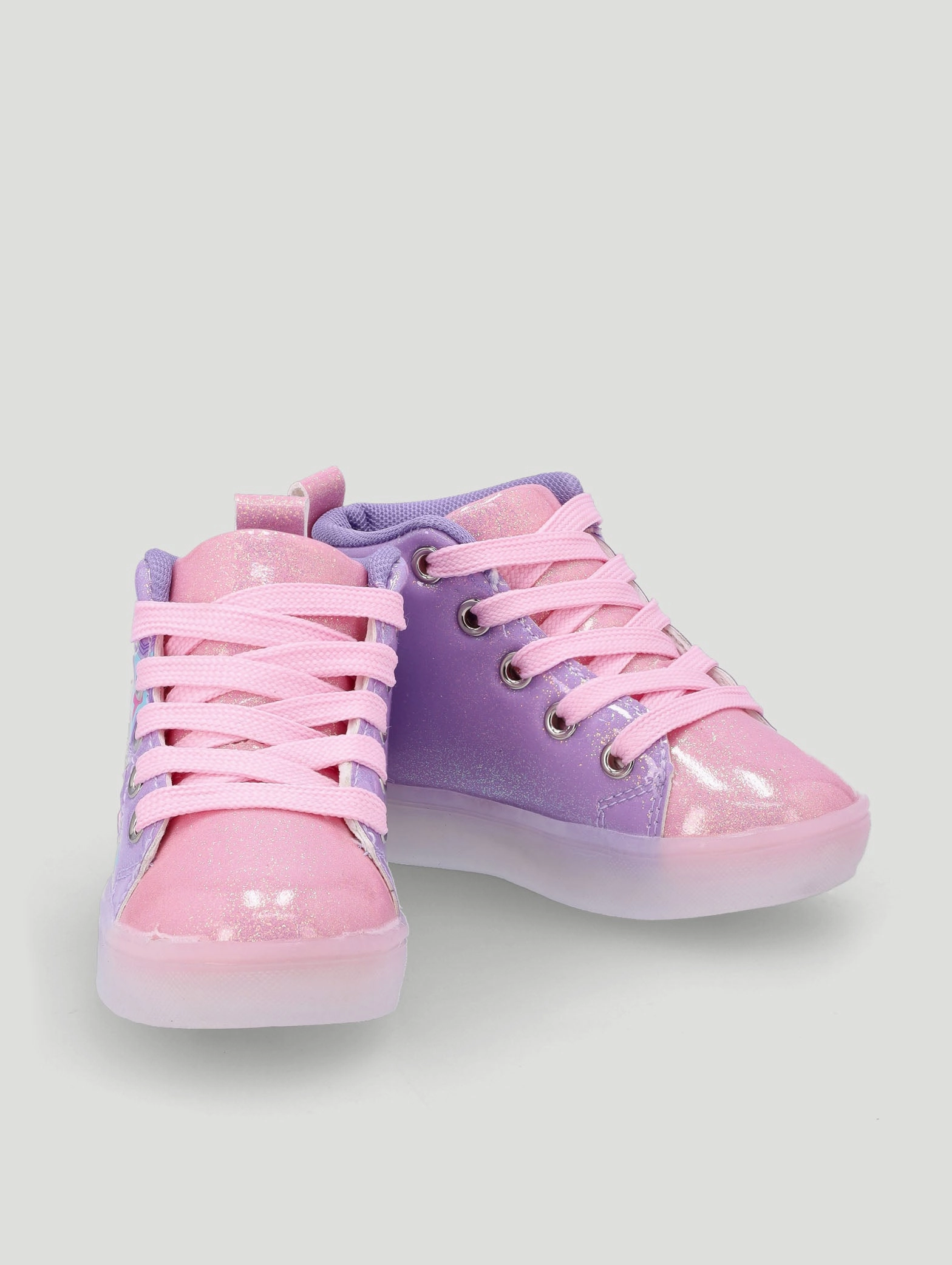 Pre-Girls Star Light Up High-Top Sneaker - Lilac
