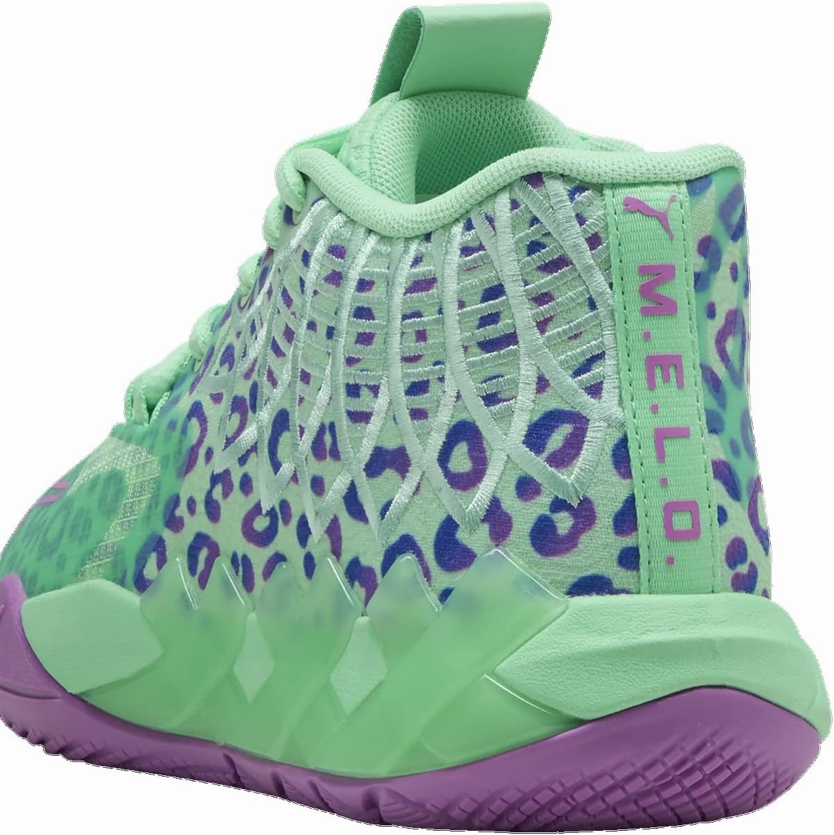PUMA Kids Boys Mb.01 Alien Safari Basketball Sneakers Shoes - Green
